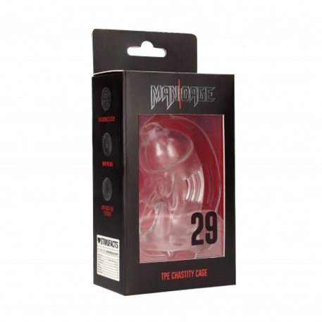 Model 29 transparent TPE chastity cage - ManCage