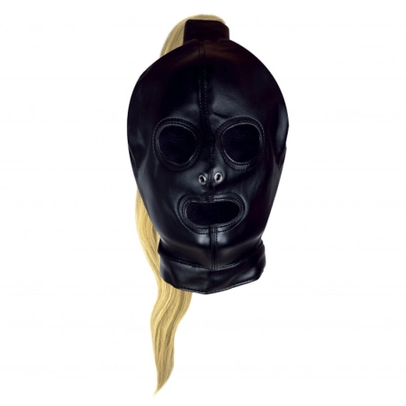 Kapuze mit drei Öffnungen - Blonde Ponytail Mask Ouch!