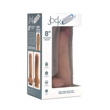 Dildo in silicone ultra-realistico da 18 cm - CurveToys Jock a doppia densità