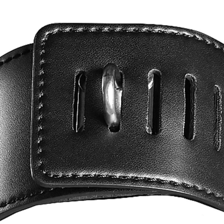 Head harness with zipped mouth and lock (black) - Ouch!