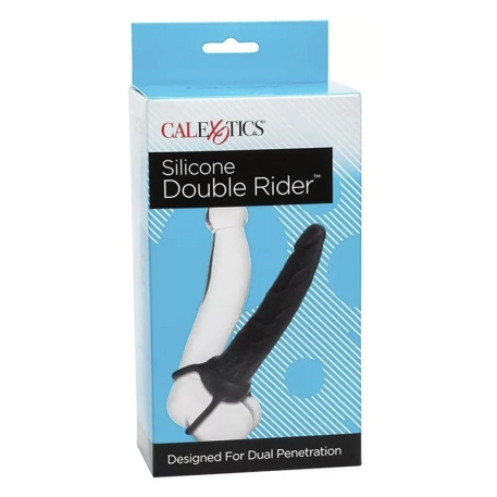 Realistic double penetration dildo 14 cm - CalExotics Double Rider