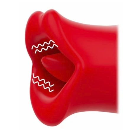 Oscillating tongue clitoral stimulator - Mia Sicilia Double Pleasure
