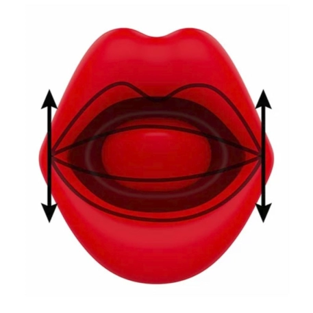 Oscillating tongue clitoral stimulator - Mia Sicilia Double Pleasure
