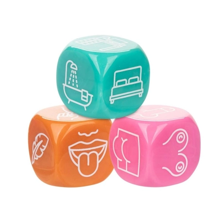 Gioco di dadi birichino per coppie - CalExotics Bits Naughty Roll With It