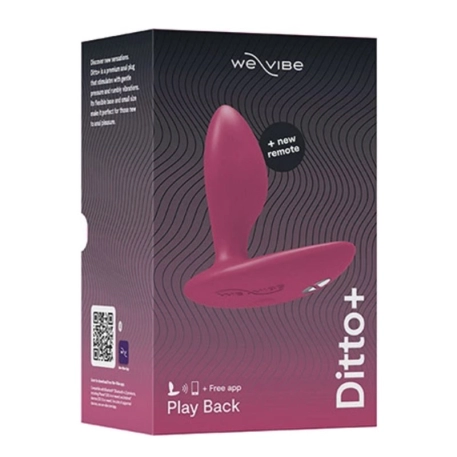 Plug anale collegato - We-Vibe Ditto+ - Rosa