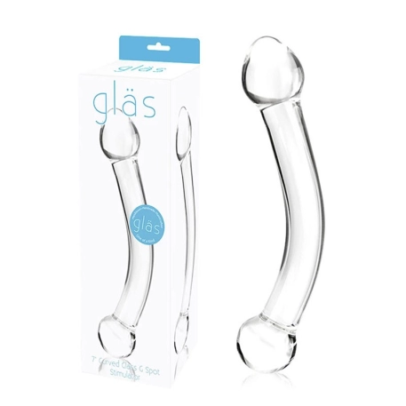 Glasdildo Gebogener G-Punkt - Glas