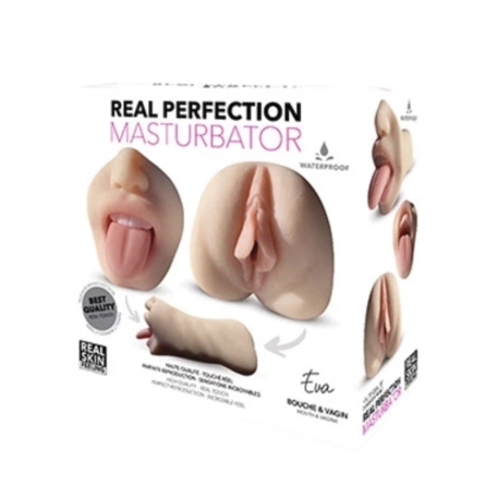 Eva 2-in-1 realistic masturbator (mouth and vagina) Clara Morgane Pro