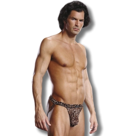 Jockstrap Suspensorium Leopard - Blue Line