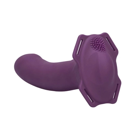 Women's 16 cm vibrating strapon - CalExotics ME2 Rumbler