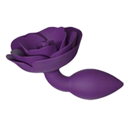 Plug anale in silicone Open Roses (viola) - Love to Love
