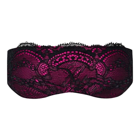 Maschera occhi BDSM Roseberry (rosa e nera) - Obsessive