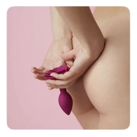 Plug anal en silicone Open Roses (Rose) - Love to Love