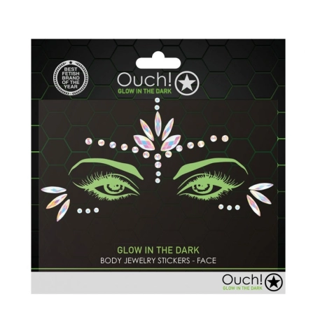 Fluorescent eye stickers - Ouch! Glow in the Dark Face