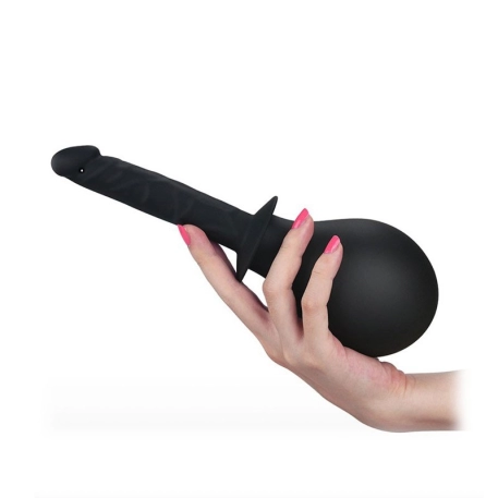 Bondage Fetish Deluxe Enema Pear (Black) - Lovetoy