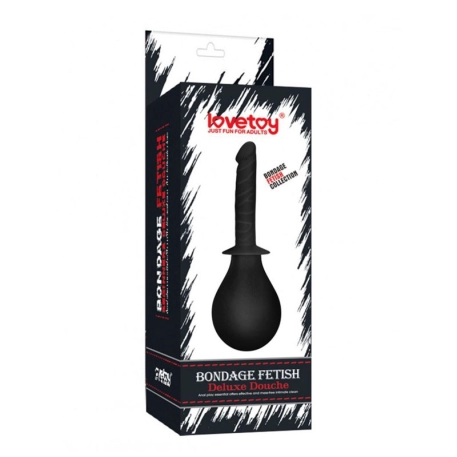 Bondage Fetish Deluxe Enema Pear (Black) - Lovetoy