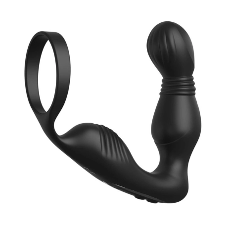 Prostatic vibrator with penis ring - Ass-Gasm Pro P-Spot Milker