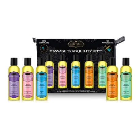 Massage therapy kit (5 massage oils) - Kamasutra Tranquility