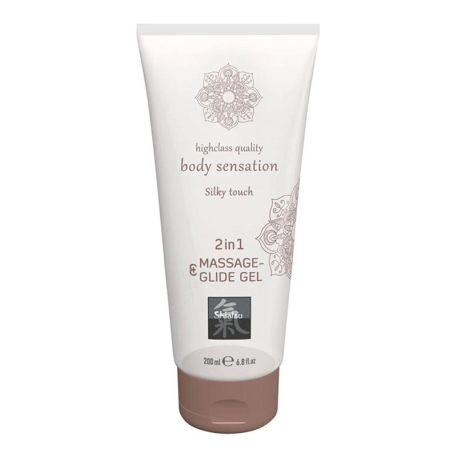 Lubricant and massage gel 2 in 1 200 ml - Shiatsu Silky Touch