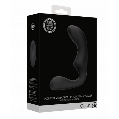 Vibrating prostate massager with remote control - Ouch!