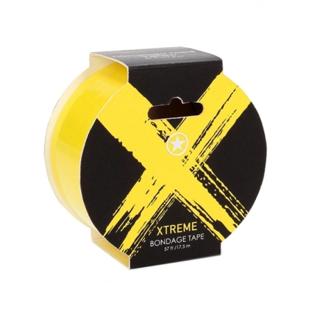 Rouleau de film BDSM 17.5 m (jaune) - Ouch ! Xtreme Bondage Tape