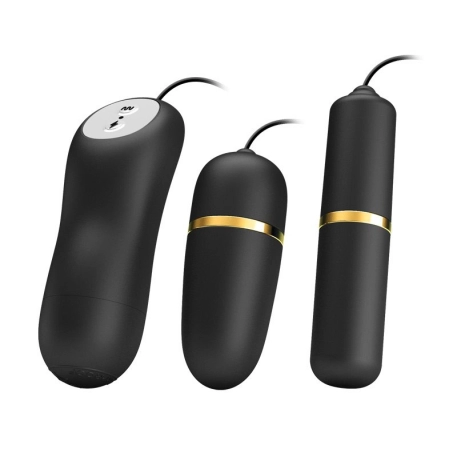 Vibrating egg set with electric stimulation - Pretty Love