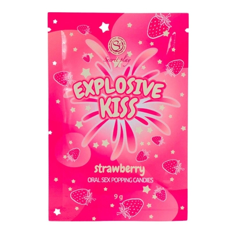 Sparkling candies for oral sex (Strawberry) - Explosive Kiss