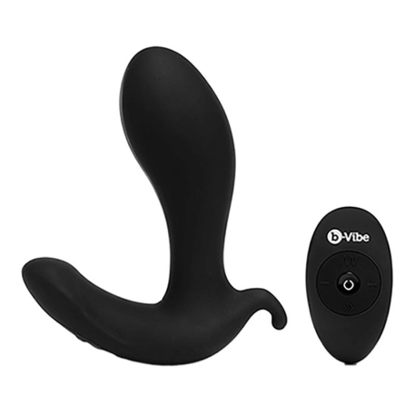 Plug anal vibrant gonflable avec télécommande - b-Vibe Expand Plug