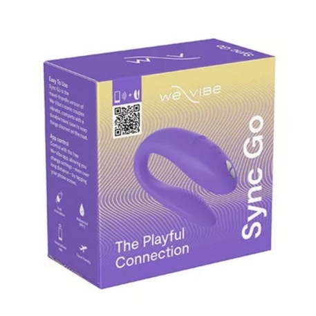 Connected vibrator for couples - We-Vibe Sync Go (Violet)