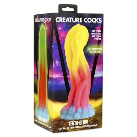 Dildo fosforescente Tenta-Glow 19 cm - Creature Cocks