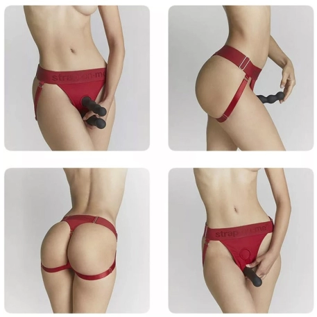 Imbracatura lingerie - strap-on-me Unique (Rosso)