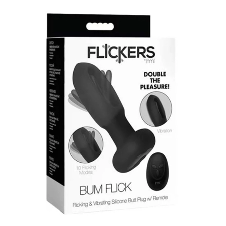 Vibrating anal plug with oscillating tongue - Inmi Flickers