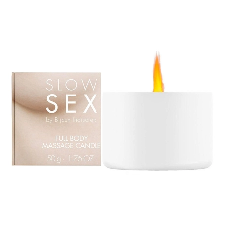 Bougie de massage Noix de coco (50 gr) - Slow Sex Full Body
