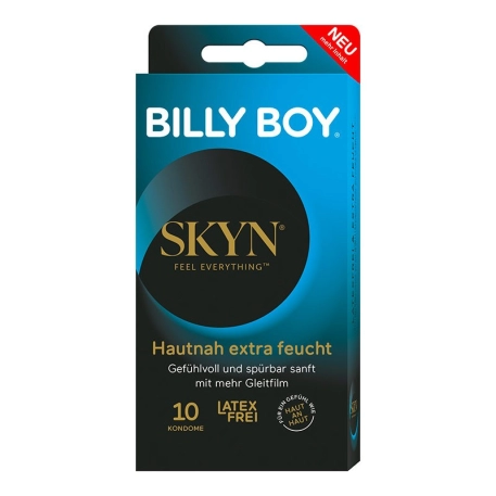 Billy Boy Skyn Hautnah - Extra lubrificato senza lattice (10 preservativi)