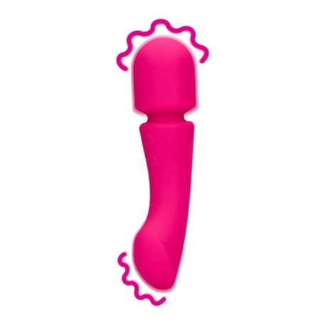 Baguette vibrante en silicone à double extrémité  ultra douce - Loveline