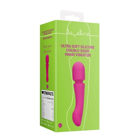 Baguette vibrante en silicone à double extrémité  ultra douce - Loveline