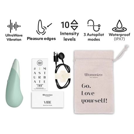 Stimolatore clitorideo - Womanizer Vibe Green