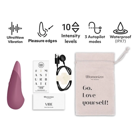 Stimolatore clitorideo - Womanizer Vibe Pink