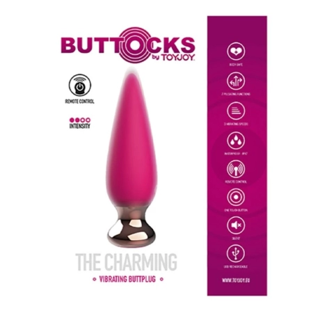 Vibrierender & ferngesteuerter Anal-Plug Buttocks The Charming - ToyJoy