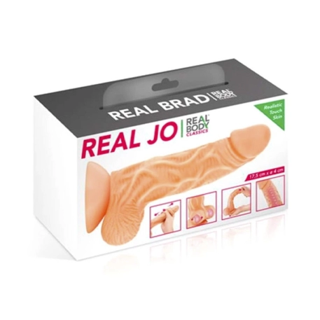 Realistic Dildo with movable foreskin (13 cm) - Real Jo