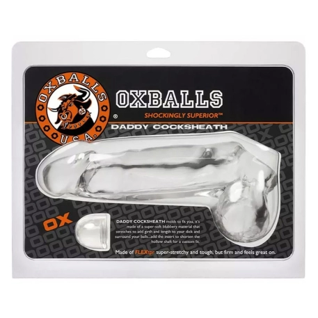 Gaine pour pénis Oxballs Daddy Cocksheath - Transparent