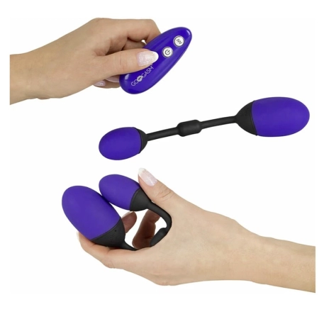 Palline vibranti GoGasm per la vagina e l'ano (con telecomando)