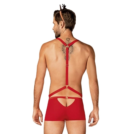 Costume da renna Mr Reindy per uomo (3 pezzi) - Obsessive