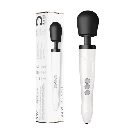 Ultra-powerful rechargeable vibrator - DOXY Die Cast R (White)