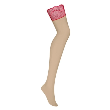 Calze sexy Cupide Desir (Rosso) - Obsessive
