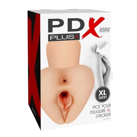 Masturbatore PDX Plus Scegli il tuo piacere XL Stroker (Beige) - Pipedream