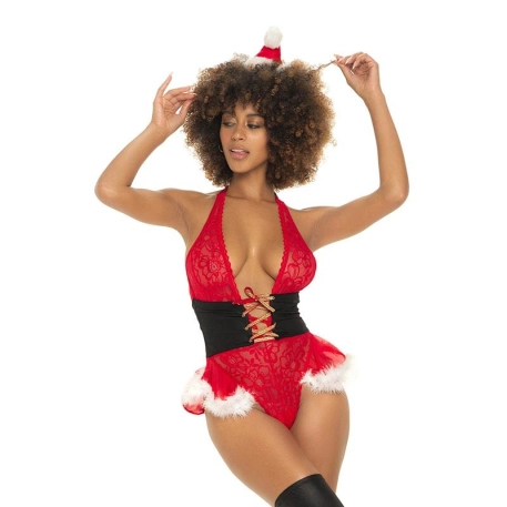 Costume di Natale sexy 6472 Signora Claus (2 pezzi) - Mapalé