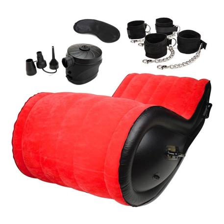 Divan érotique gonflable avec set BDSM (6 pièces) - Lux Fetish