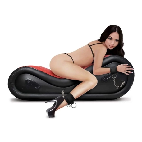 Divan érotique gonflable avec set BDSM (6 pièces) - Lux Fetish