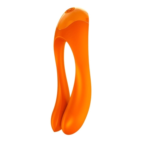 Vibromasseur multifonction Satisfyer Candy Cane - Orange