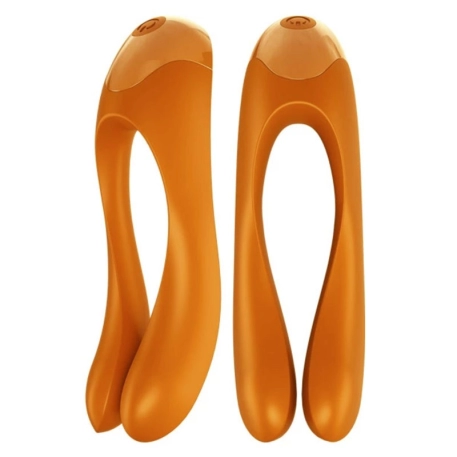 Vibromasseur multifonction Satisfyer Candy Cane - Orange